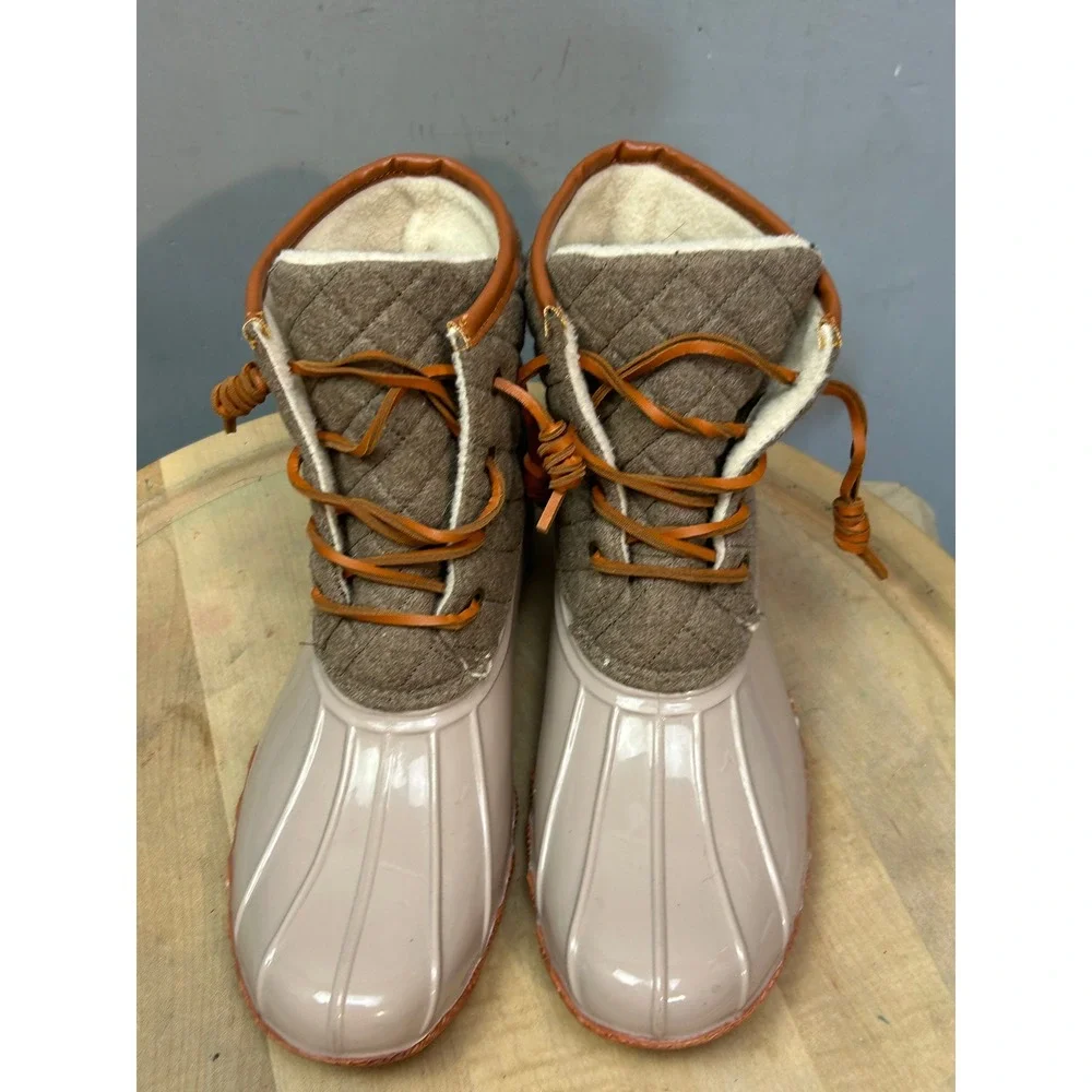 Seven7 Wool Goose Boot 3760 Taupe Brown Quilted Duck Boots Womens‎ 11